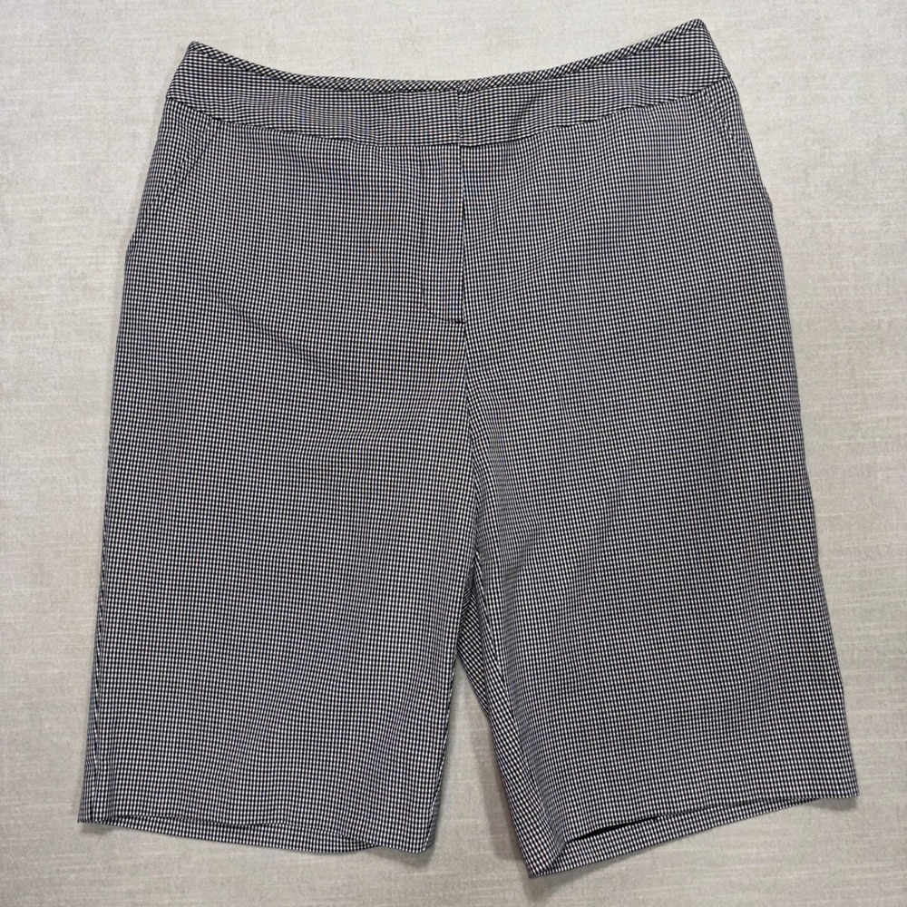 Chicos Shorts Womens 1.5 M 10 Gingham